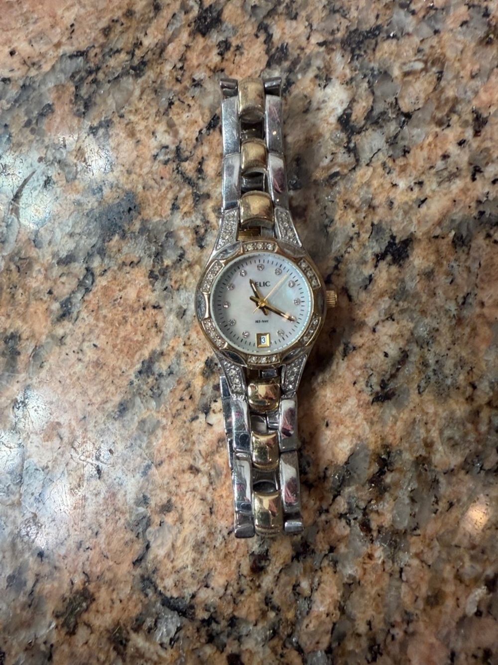 Relic Two-Tone Crystal Accent Ladies Watch - Gold & Silver
